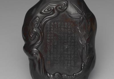 图片[3]-Red Sandalwood Plate in the Shape of Ganoderma Fungus with Zhu Ying ‘s Mark, Ming dynasty (1368-1644)-China Archive